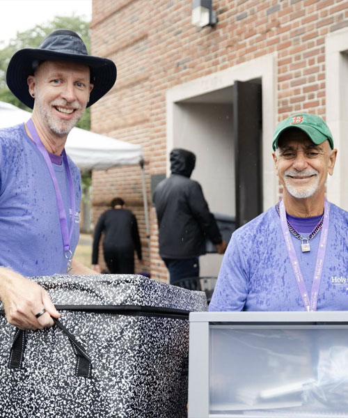Steve Nelson-Marrufo and Joe Sasso &rsquo;75